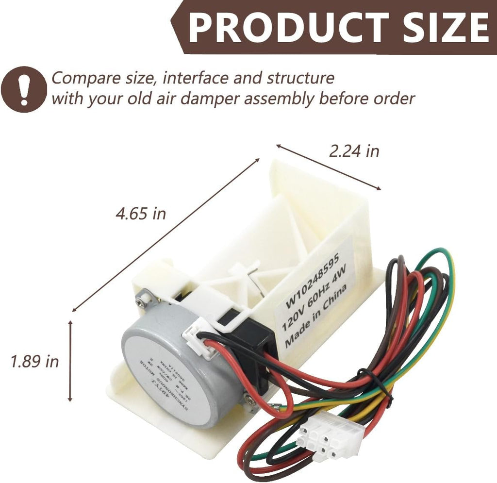 W10248595 Air Damper Control Assembly for Refrigerator