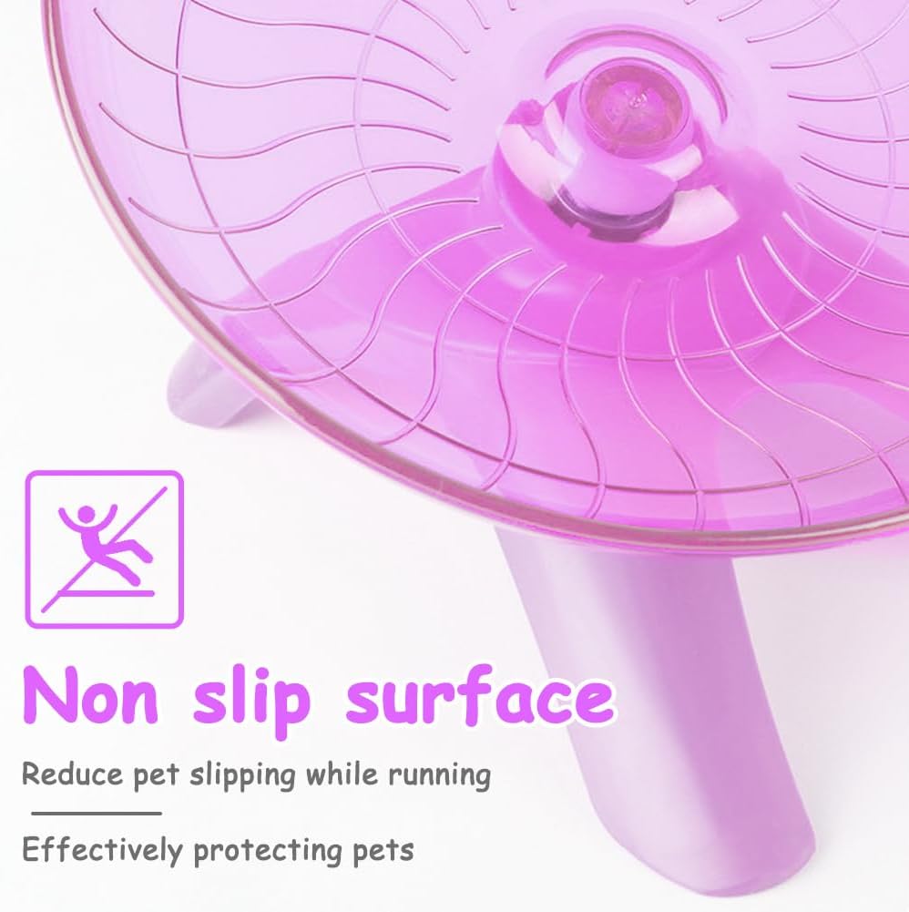 Hamster Flying Saucer Silent Running Exercise Wheel Hamster Wheel Saucer for Hamsters, Gerbils, Mice,Hedgehog and