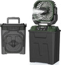20000mAh Misting Fans for Outside, 2.5 GAL Large Tank Portable Misting Fan, Battery Powered Mister Fan with LED Light