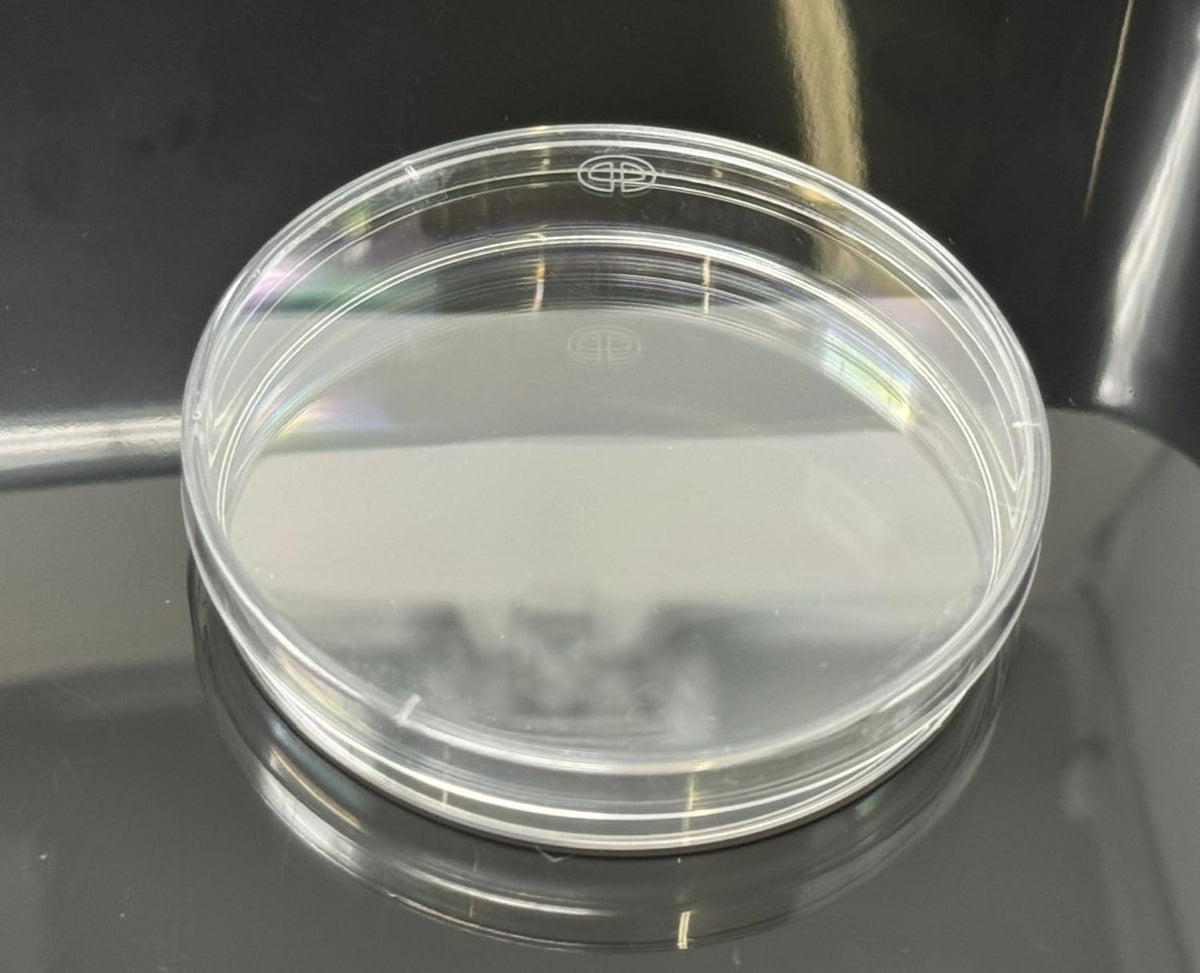 Microppose 500 Pack 90mm Polystyrene Petri Dishes – Vented Lids, Pre-Sterilized, Crystal Clear, Disposable, Lab-Grade