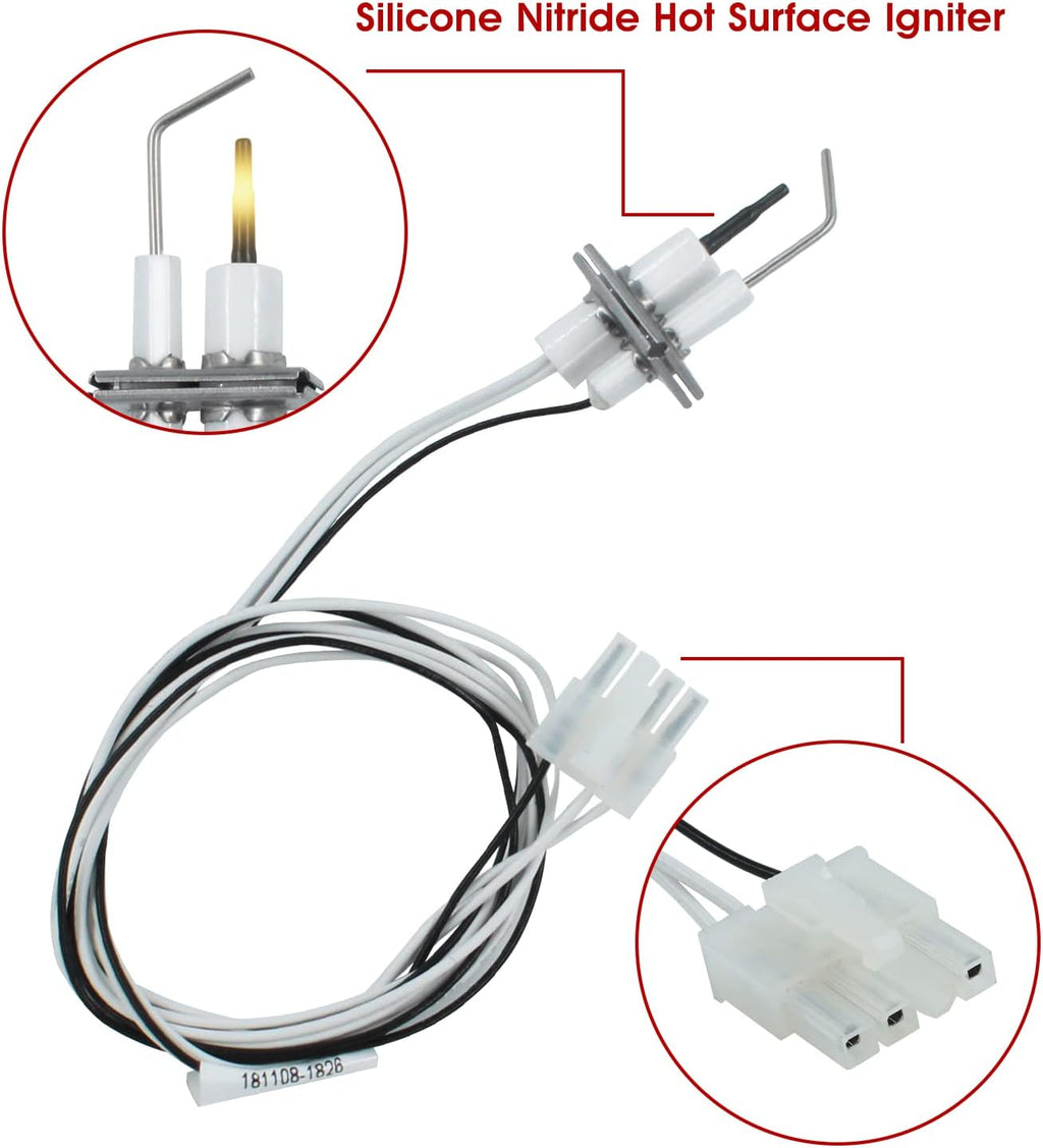 MENSI Flame Rod Sensor Igniter 24V Replacements For Honeywell Model Q3400A1024/U Q3450, Q3620, Q3480, R42640-001 Used For SV9500M Valve