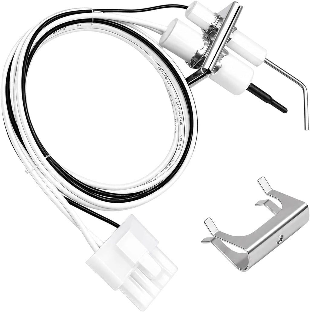 Q3400A1024/U 24 Volt Silicon Nitride Igniter & Flame Rod Assembly Kit Fit for Honeywell Furnace Ignitor, Replaces for GPQ3400A 1024 342640-001 PIT0207 B140101, Durable, Convenient, Safe and Reliable