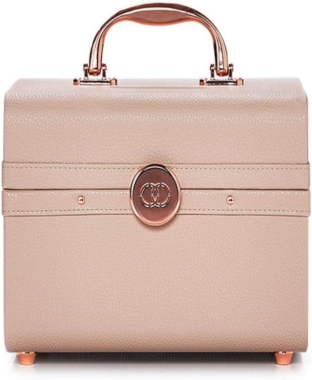 Life & Style Small Train Case, Makeup Cosmetic Case Organizer Small Train Case,Cream White