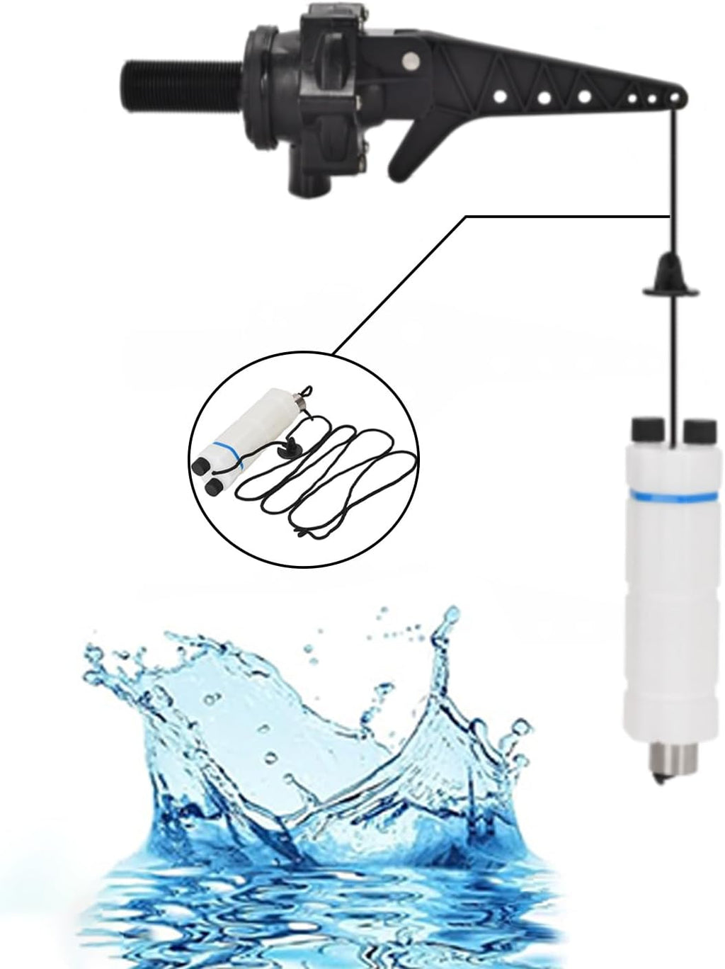 1‘’Tankbuddy Valve High Flow Large Water Discharge Float Valve Double Water Level and Adjustable Water Level (1 Inch(TB25))
