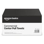 Amazon Basics 2-Ply White 7.6" Center Pull Paper Towels | Bulk Centerfeed Hand Towels | Compatible with Universal