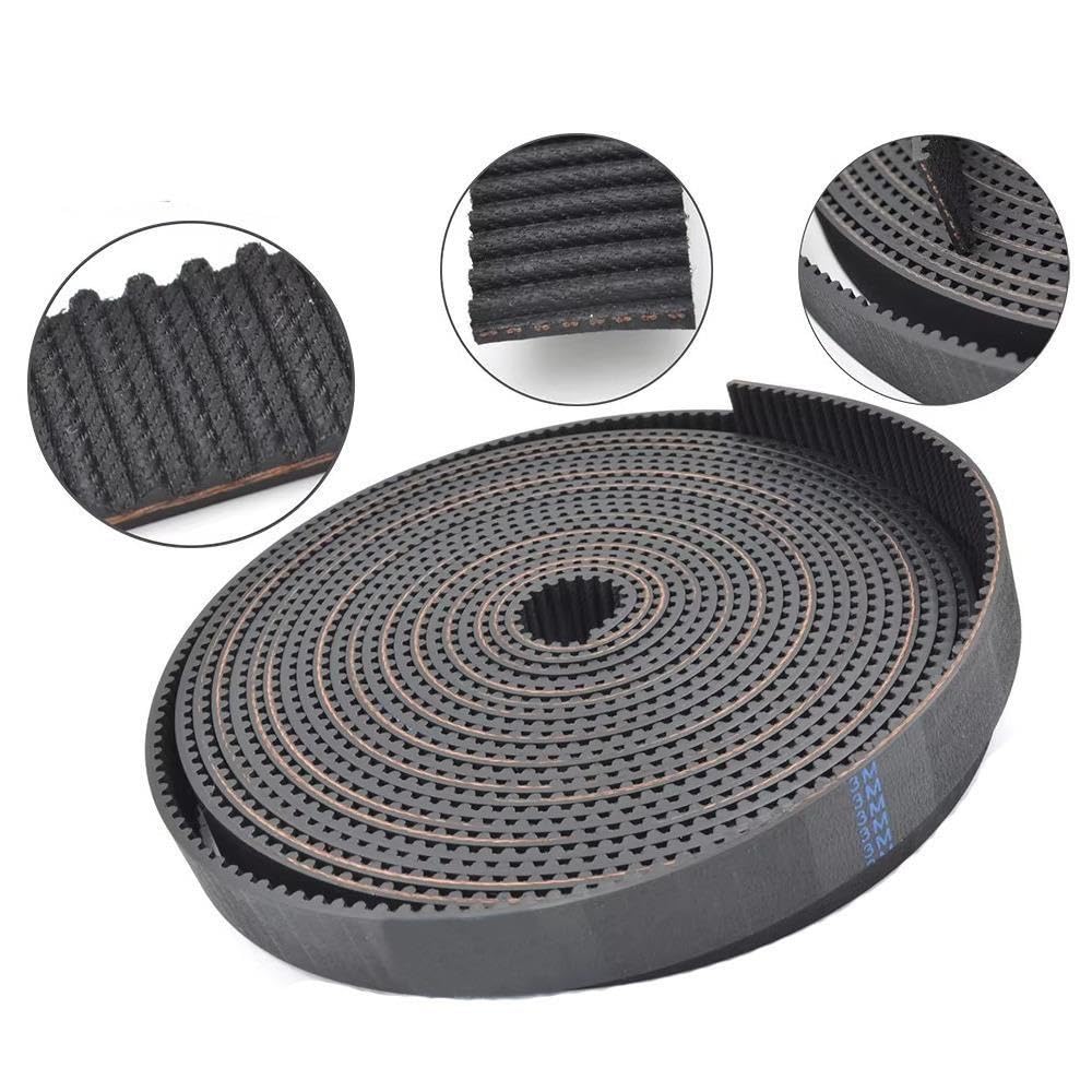 HTD 3M Open Belt Rubber with Fiberglass Timing