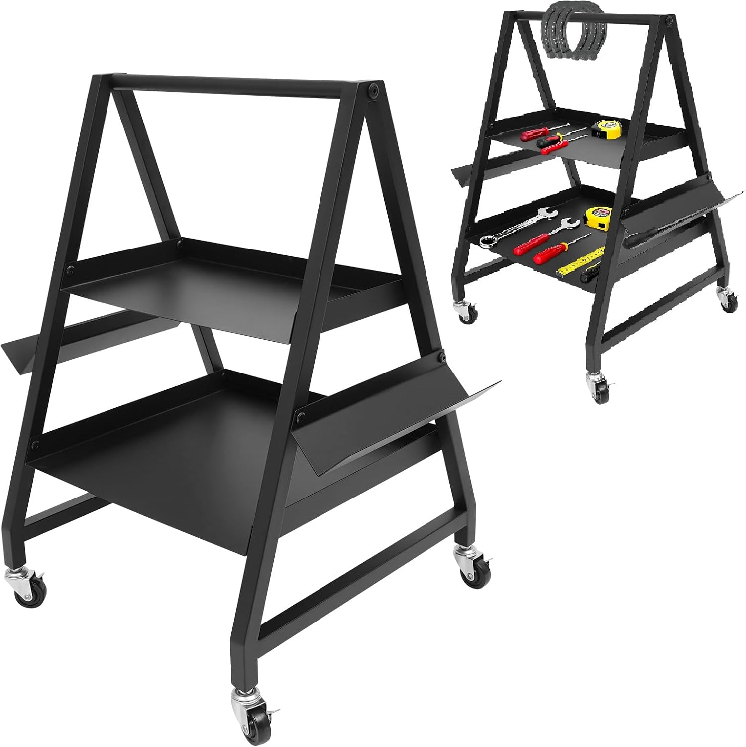 Horseshoeing Box with Wheels, Tool Box Cart, Farrier Tool Cart, Tool Organizer Cart, Utility Rack Shelf for Farms