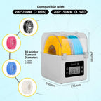 Filament Dryer 2026, SH01 Filament Dehydrator 3D Printer Spool Holder with Upgraded Fan, Dry Box for Keeping Filament