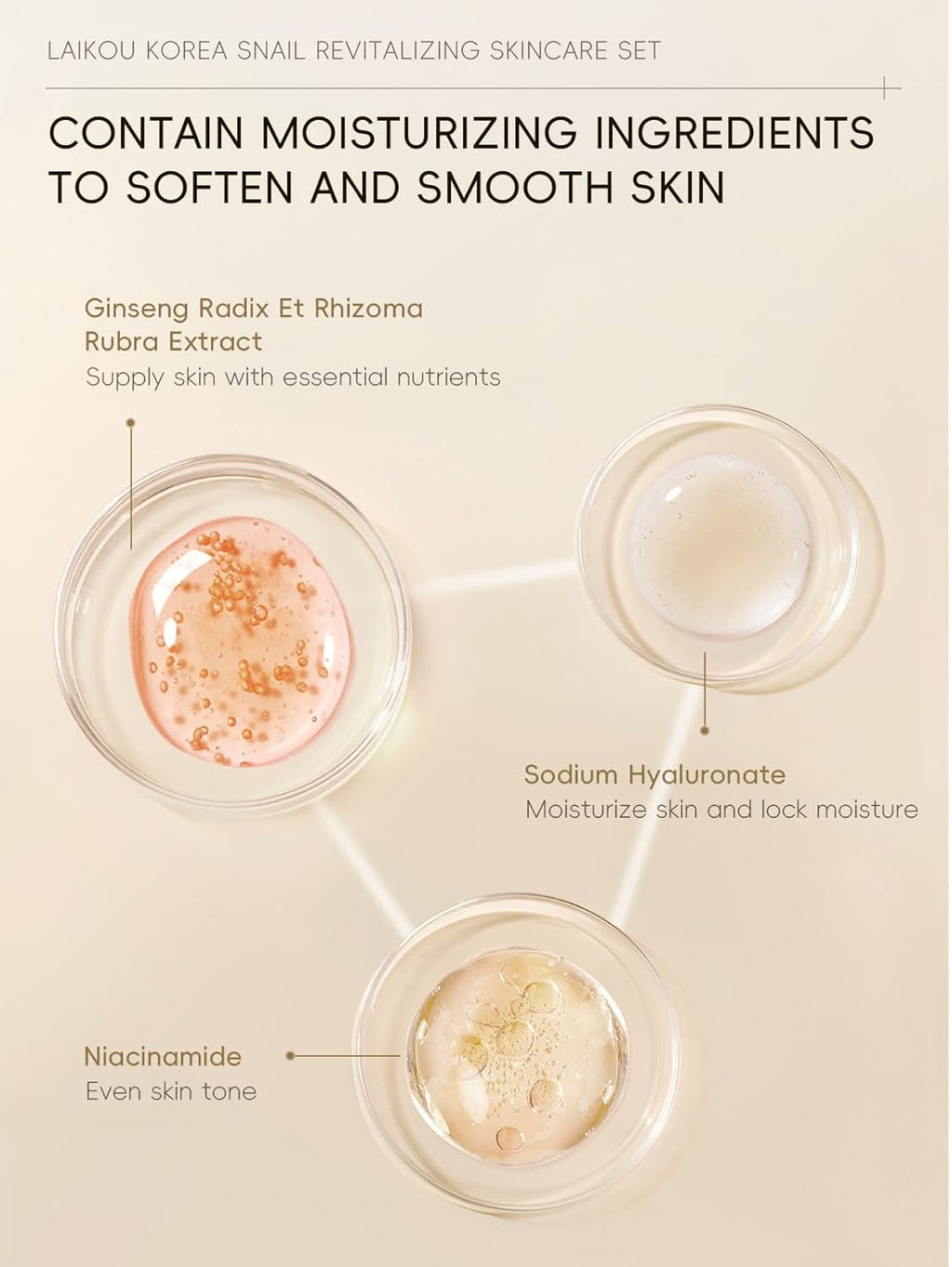 Korean Snail Essence Skin Care Kit,Skincare Gifts for Women,Include Gentle Cleanser,Toner,Eye