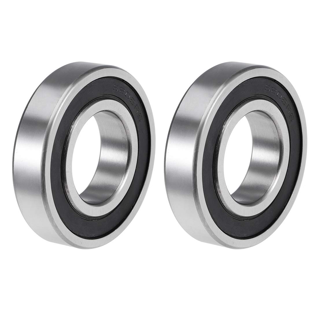 uxcell 6208-2RS Deep Groove Ball Bearings Z2 40mm X 80mm X 18mm Double Shielded Carbon Steel 2pcs