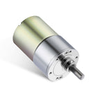 DC 12V 120RPM Gear Motor High Torque Electric Micro Speed Reduction Geared Motor Eccentric Output Shaft 37mm Diameter Gearbox