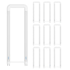 T8 U Bend Shape LED Tube Light 20W ETL Listed 2x2FT 6000k 10 Pack