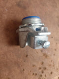 1 Pc Flexible Metal Conduit, Connector, 1", Squeeze, Malleable Iron