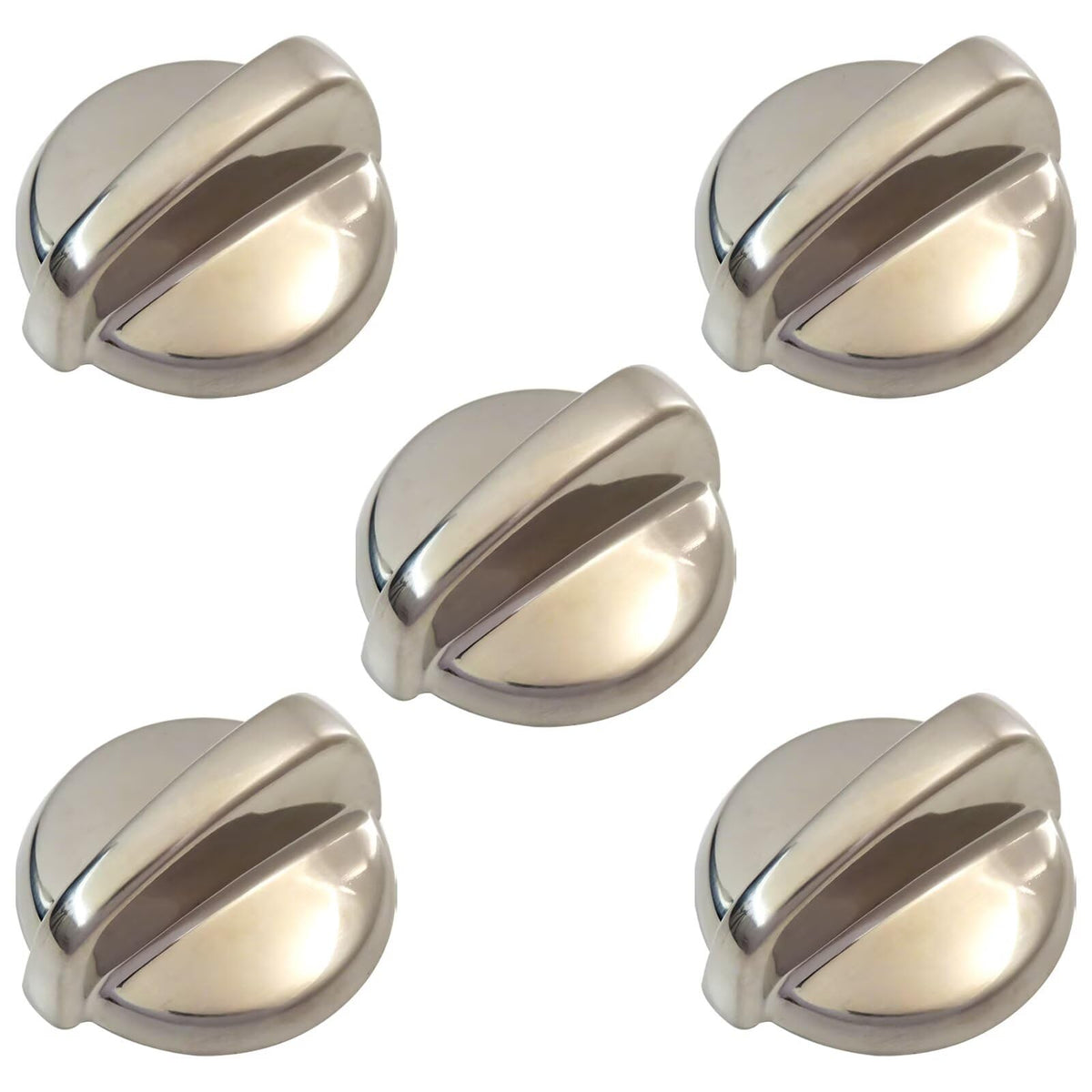 Gxcdizx 5-Pack Burner Control Knobs for GE JCSP46SP2SS JDP42ST1SS