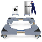 Appliance Dolly Cart with 4 Locking Wheels Mini Fridge Stand Adjustable 16"-26" Universal Mobile Roller for Portable