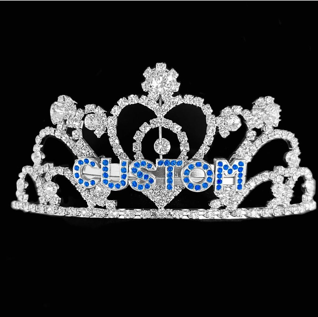 NaughtyBrit Silver Custom Text Tiara
