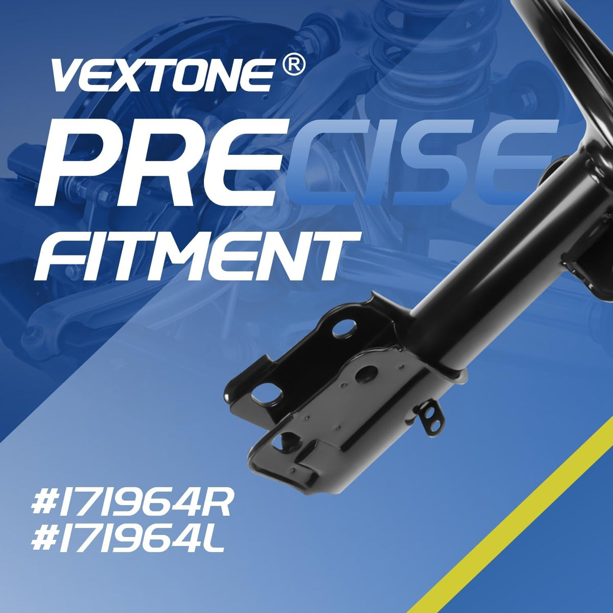 Vextone Front Struts Shocks Fit for 1995-2000 Dodge Caravan, Grand Caravan