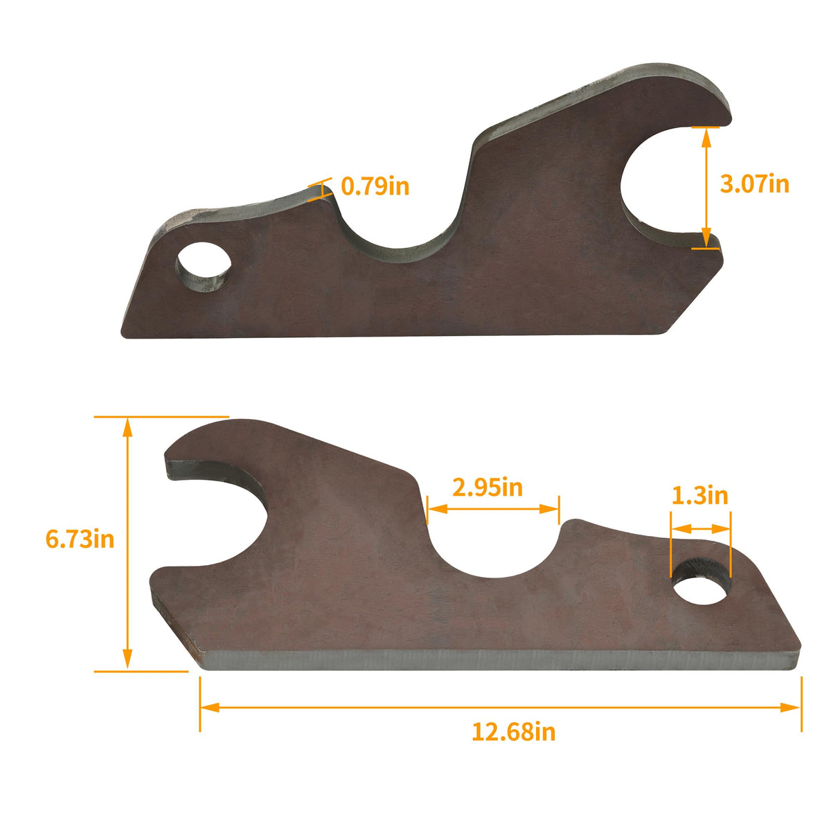 ALMULOO Quick Attach Bucket Ears Tach Compatible with Kubota KX040