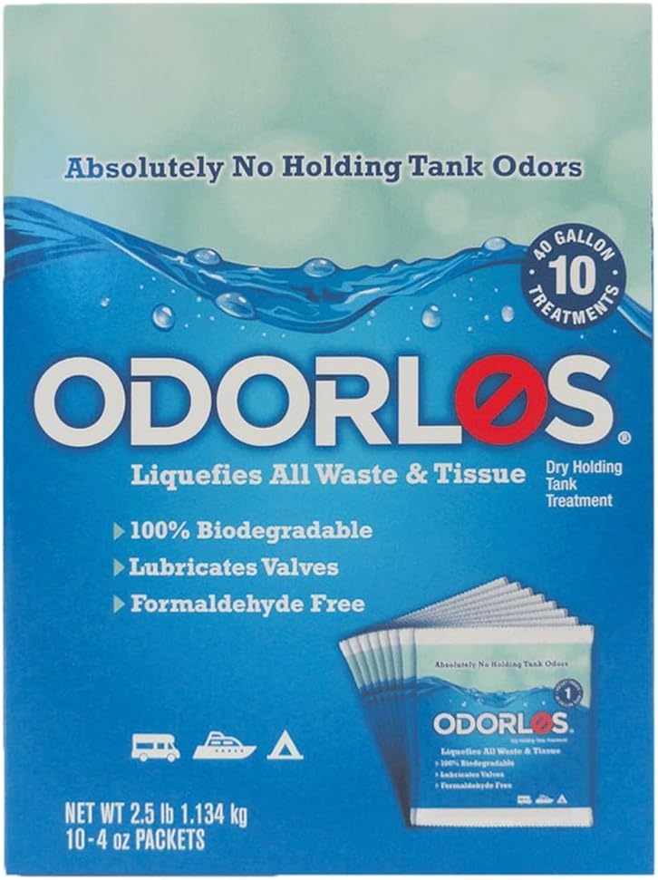 Odorlos Dissolving Packets 10 - Odorlos Holding Tank Treatment