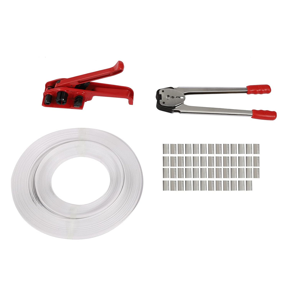 Packaging Strapping Tool, 1000N Heavy Duty Banding Packaging Pallet Strapping Kit with Poly Strapping Tensioner, PP