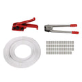 Packaging Banding Strapping Kit, 1000N Poly Strapping Tensioner Tool Pallet Packaging Strapping Banding Kit for
