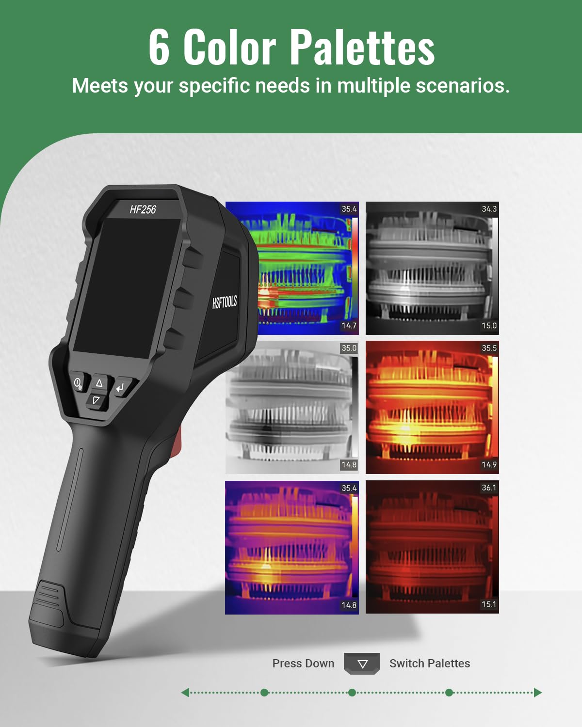 HSFTOOLS HF256 Thermal Imaging Camera, 256x192 IR Resolution Thermal Camera