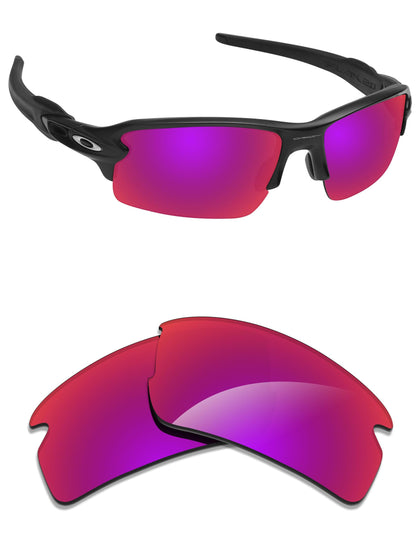 Midnight Sun Mirrored Elite Polarized Replacement Lenses for Oakley Flak 2.0 OO9295 59mm Sunglasses