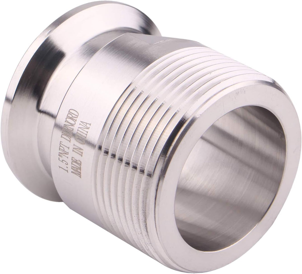 DERNORD 1.5''Tri clamp Adapter to 1.5 inch MNPT Thread Ferrule Sanitary Pipe Fitting
