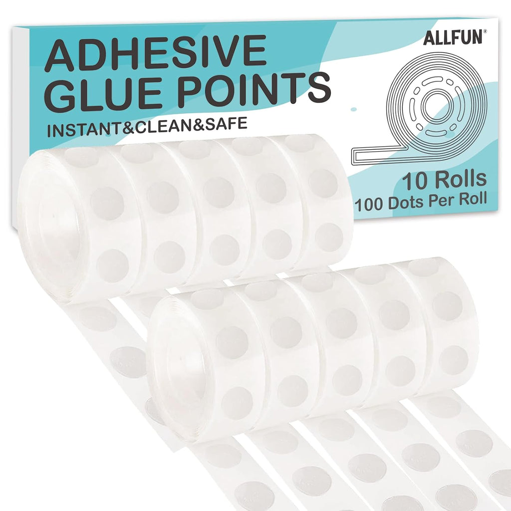 1000 Pieces Glue Point Dots Double Sided Adhesive for Balloons Craft