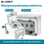 Green Start Push Button Station Box 22mm IP65 Cover for Industrial Control