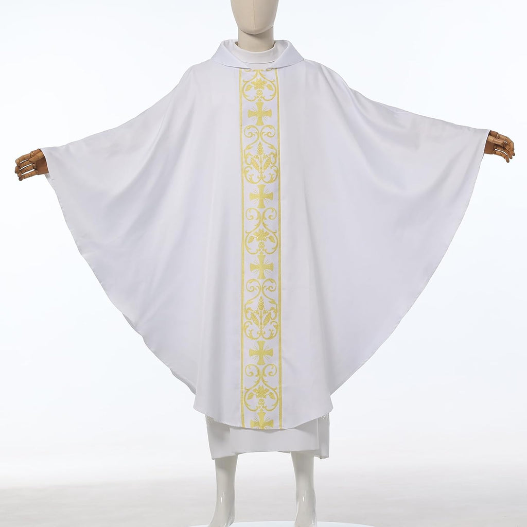Catholic Priest Chasuble Church Ceremonial Mass Vestment Robe
