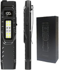 Tactical Flashlight, High Lumens EDC Flashlight with Digital Display, USB-C Rechargeable Flat Flashlight, Dual