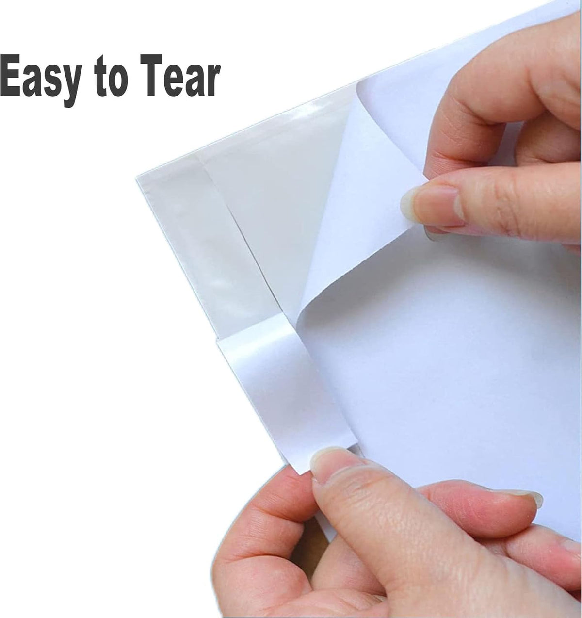 100 Pcs Packing List Envelopes 4.5 x 5.5 Inch, Clear Adhesive Shipping Invoice Pouch & Use for Document Protection