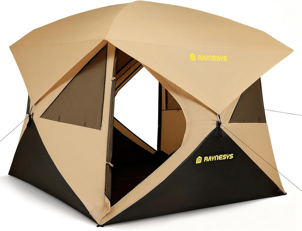 4 Person Camping Tent, Setup in 60 Seconds, Waterproof,Pop up Tents | Instant setup in 60 Seconds,Spacious