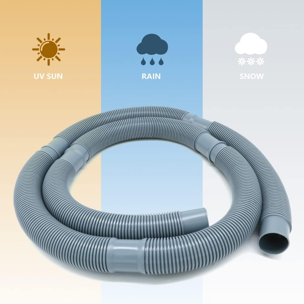 Marine Bilge Pump Hose 1-1/8 Inch Plumbing, Black Straight Thru Hull