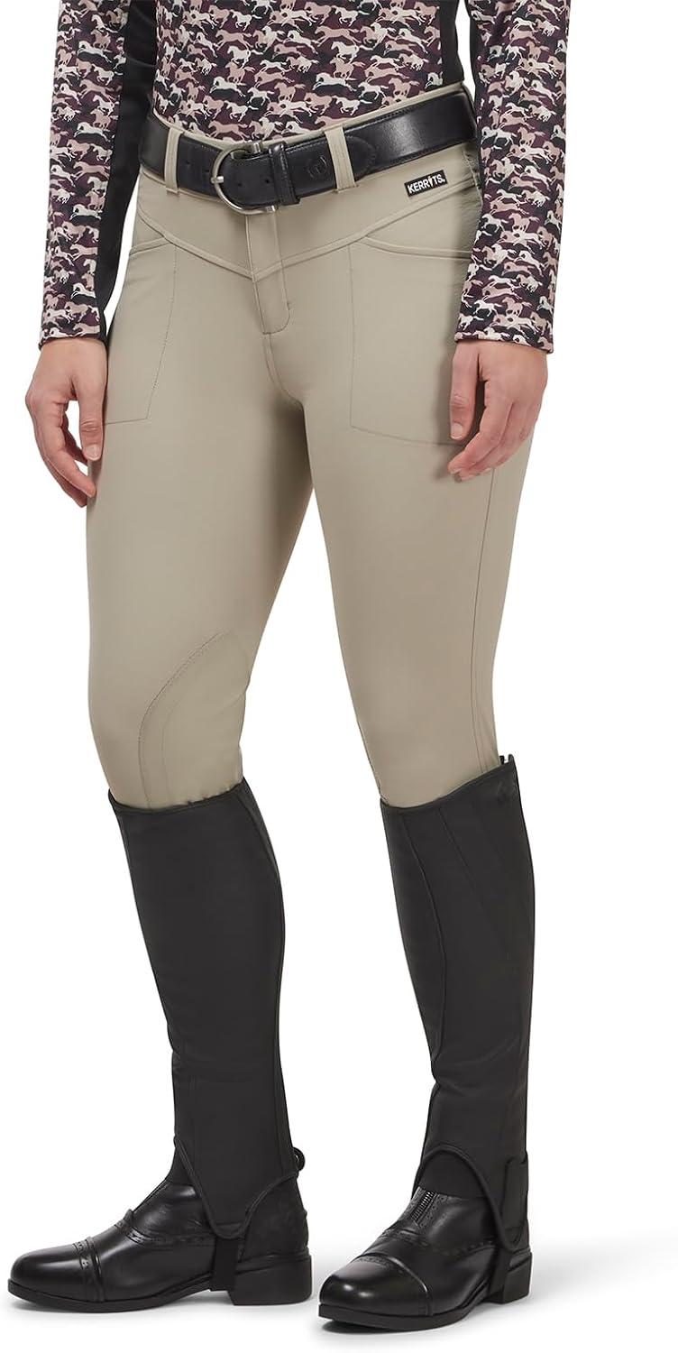 Women's Crossover II Knee Patch Riding Breeches – Lightweight, Durable, Year Round Horse Riding Pants with Pockets