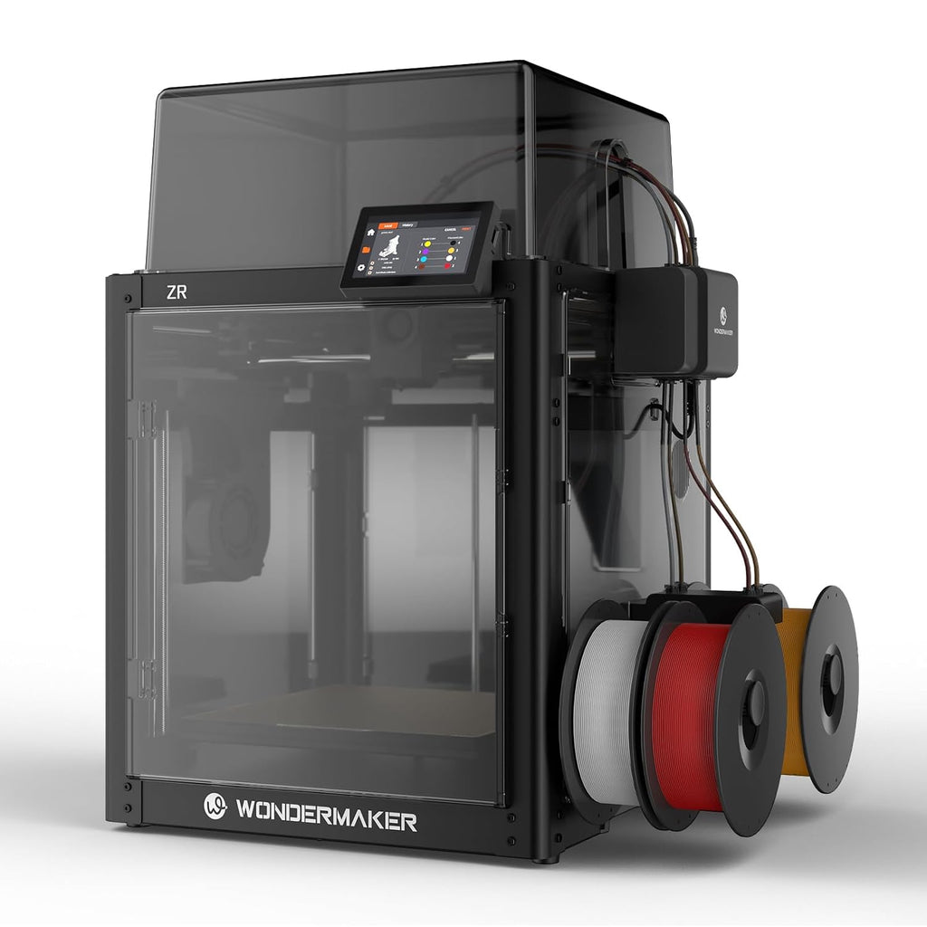 x WonderMaker ZR 3D Printer Enclosure Kit, Safer, Quieter Cover with Built-in Air Filtration, Stable Temperature for