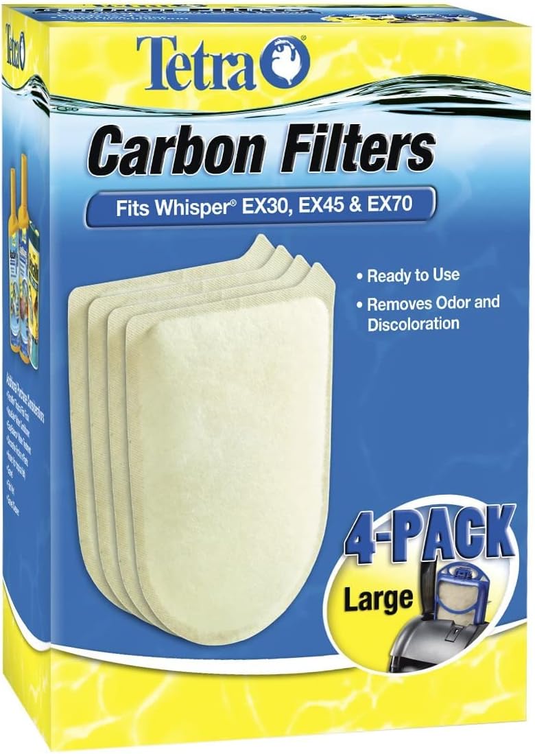 Whisper EX Carbon Large Round Filter Cartridges, 4 Count