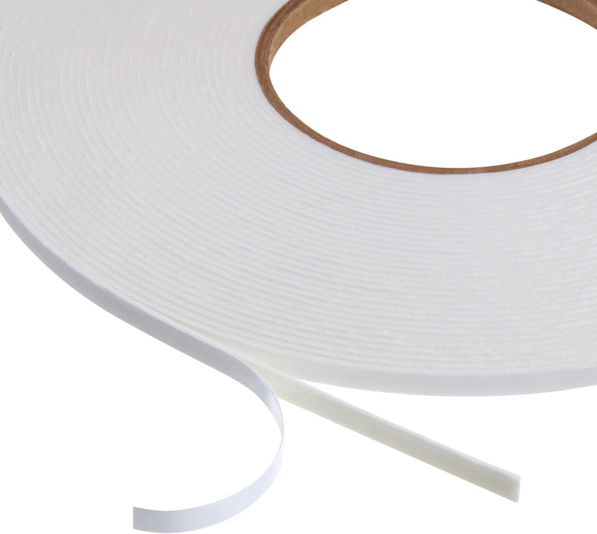 3 Rolls Double Sided Foam Tape, 1/4 Inch by 50 Feet, White
