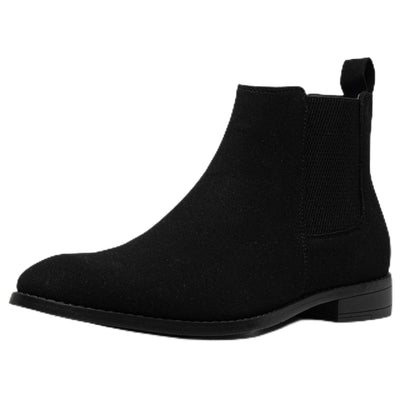 Chelsea Boots Men Casual Ankle Chukka Dress Slip on Boots, black 12