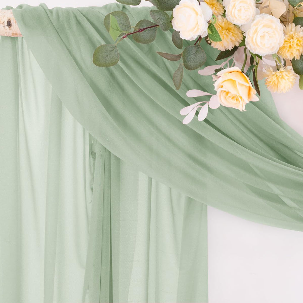 Wedding Arch Draping Fabric Sheer Curtain Drapes Birthday Party Home Decor