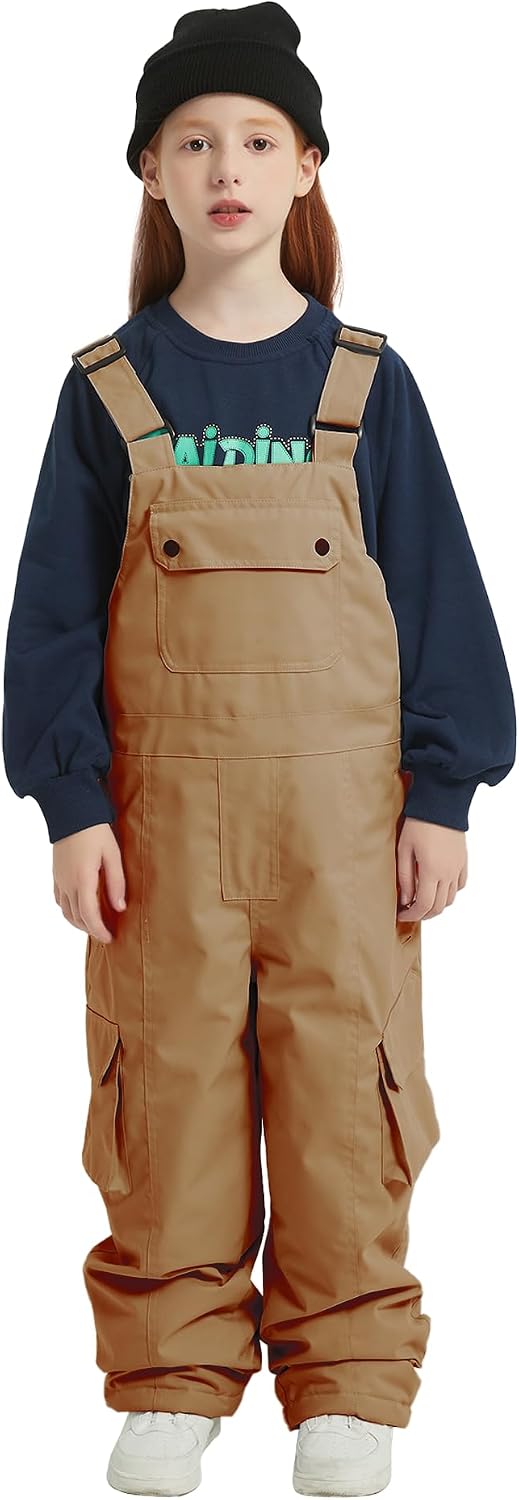 Kid Snow Bib Waterporoof Insulation Winter Overalls Ski Snowboard Pants for Boys Girls