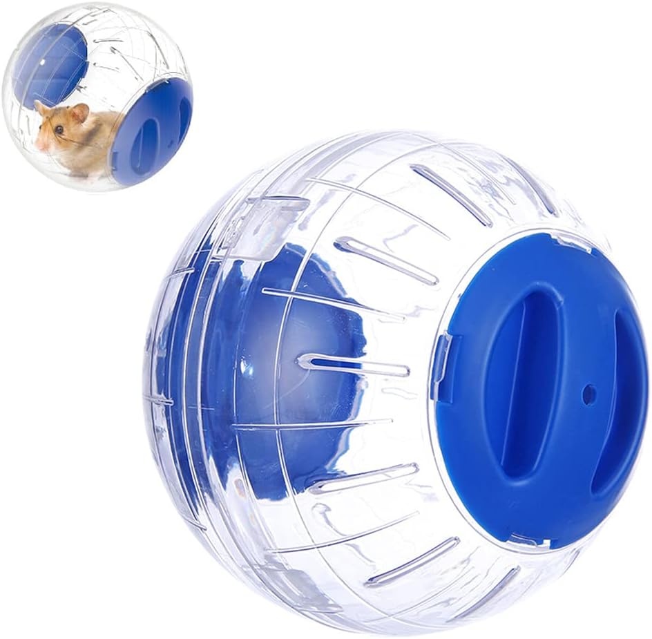 Hamster Exercise Ball Silent Hamster Wheel Small Animals Transparent Ball for Dwar Rat Relieves Boredom and Increases
