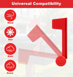 Mail Box Flag Replacement, Red Metal Replacement Mailbox Flag Easy Installation Universal Fits Outgoing Mailbox with