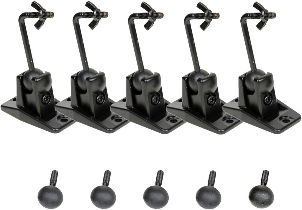 5 Black Universal Satellite and Audio Speaker Mount Bracket for Wall or Ceiling MS40B5 WM6