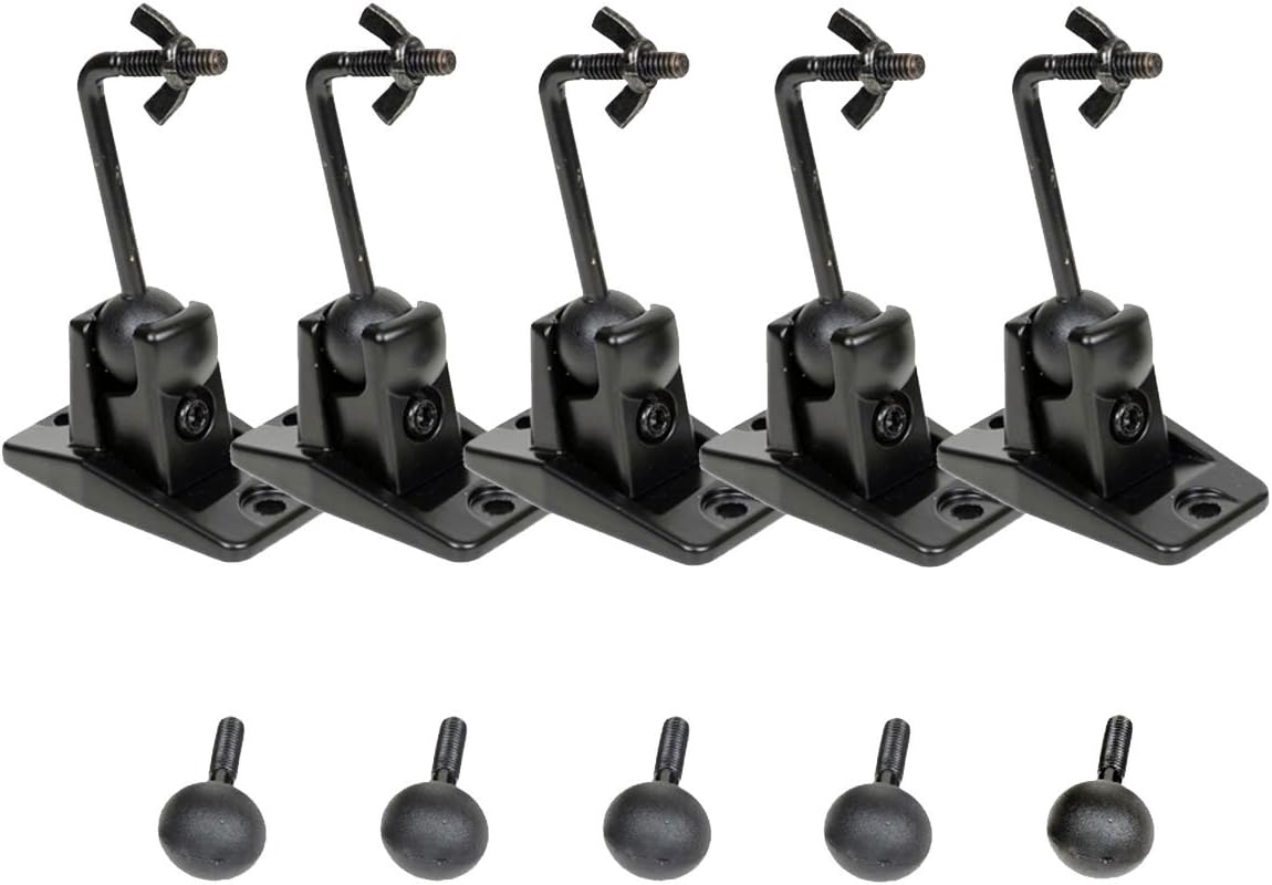 5 Black Universal Satellite and Audio Speaker Mount Bracket for Wall or Ceiling MS40B5 WM6