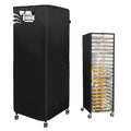 Speed Rack Cover With Zipper,20 Tier Bun Pan Rack Cover 23"X28"X64"