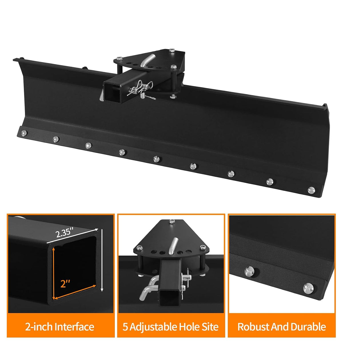 Blade Implements Scraper Box Blade and Box Ends for Tractor, ATV, UTV. Perfect 42" Grading Blade for Gravel