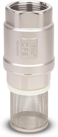 1-1/4" NPT Foot Valve with Filter, Stainless Heavy Duty Female Thread, DN32