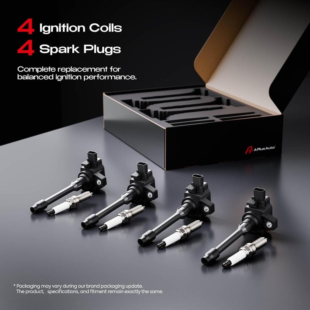 Ignition Coils & Spark Plugs for Honda Civic 2.0L, Fit 1.5L